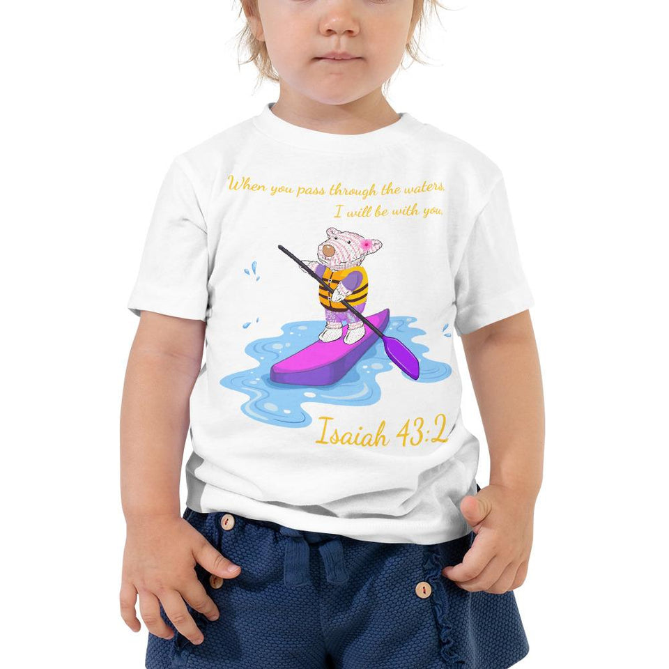 Toddler T-Shirt - Joy Paddleboard - Isaiah 43:2