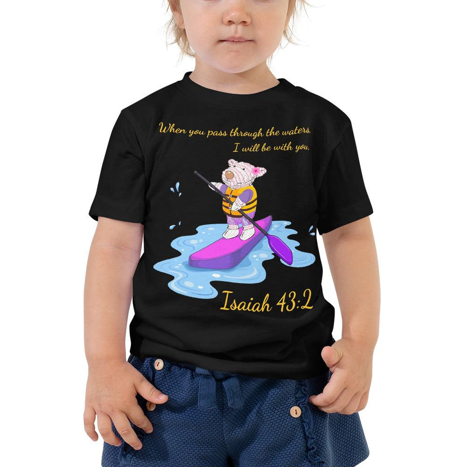 Toddler T-Shirt - Joy Paddleboard - Isaiah 43:2