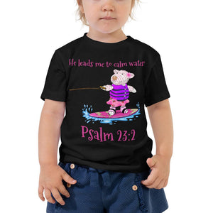 Toddler T-Shirt - Joy Wakeboard - Psalm 23:2