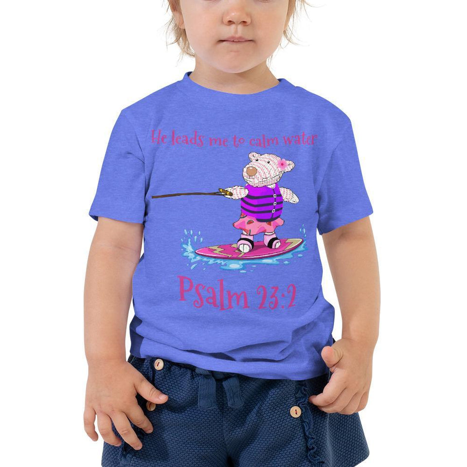 Toddler T-Shirt - Joy Wakeboard - Psalm 23:2